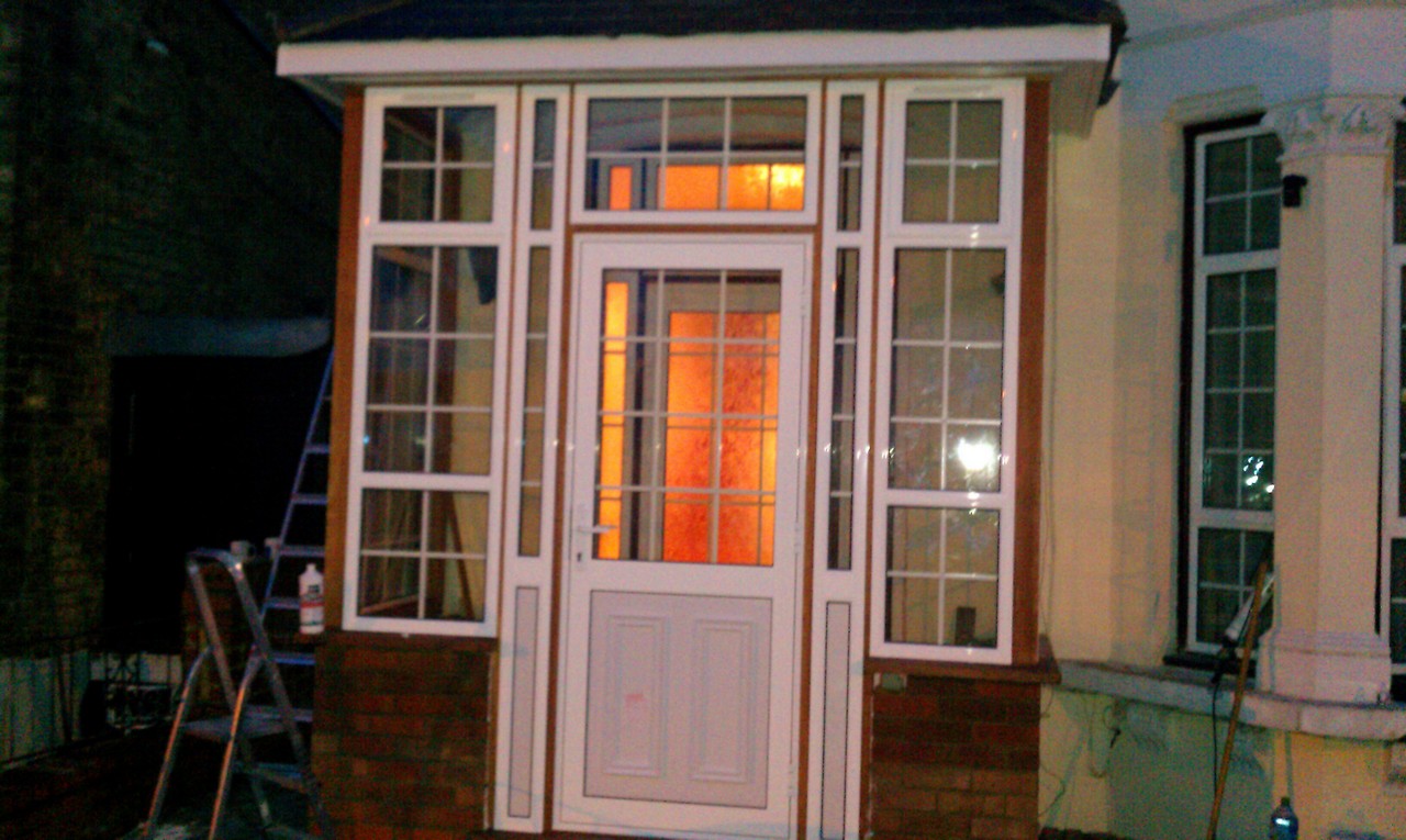uPVC porch with Georgian bar glazing installed in Abingdon